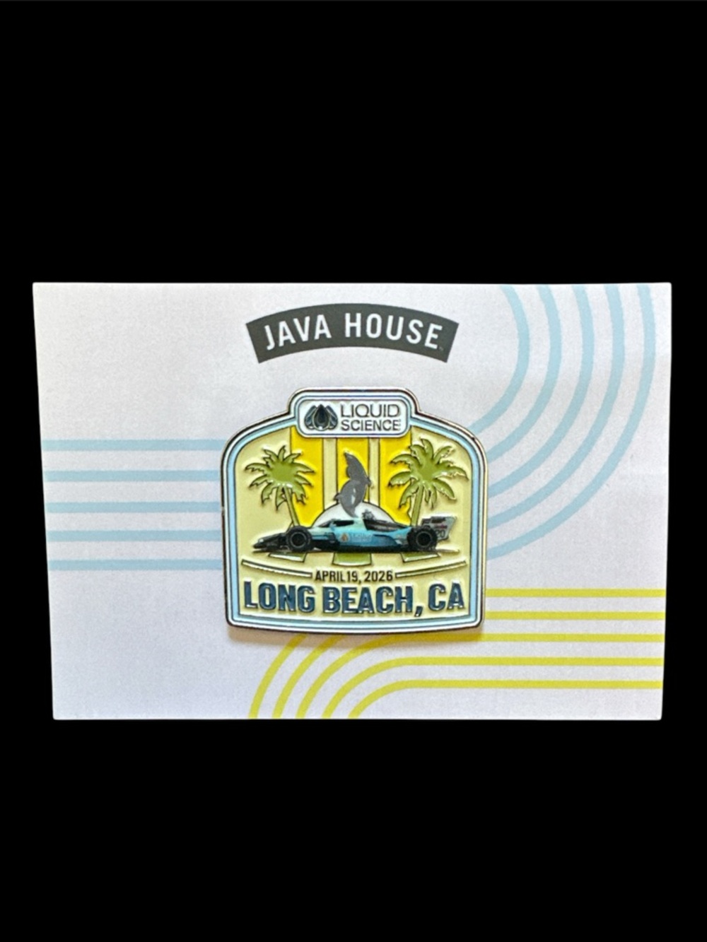 Liquid Science Long Beach Grand Prix Enamel Pin